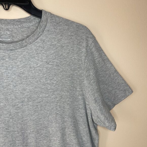 J.CREW Tee Men Medium Cotton Washed Jersey T-Shirt NEW Gray Classic Fit 53362 - Picture 2 of 15
